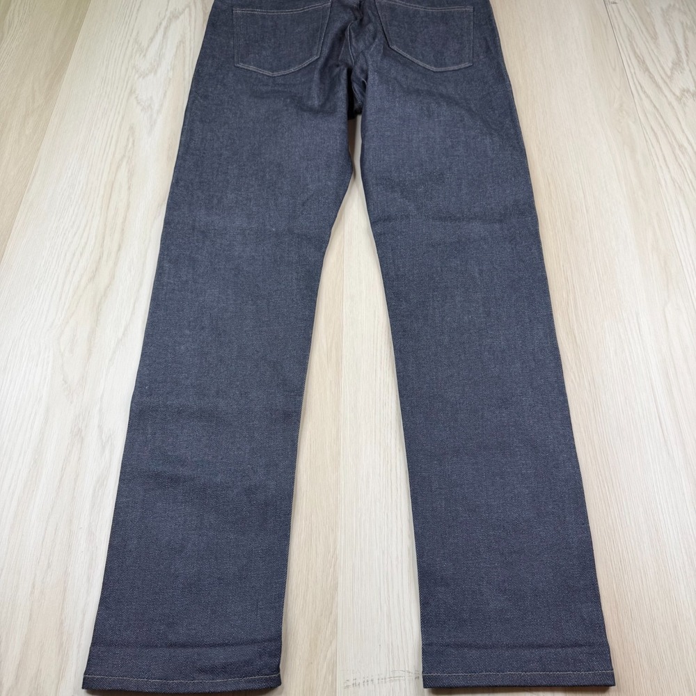 Uniqlo Mens Blue 5 Pocket Design Selvedge Denim Slim Straight Jeans Size 34x34 - Picture 3 of 16